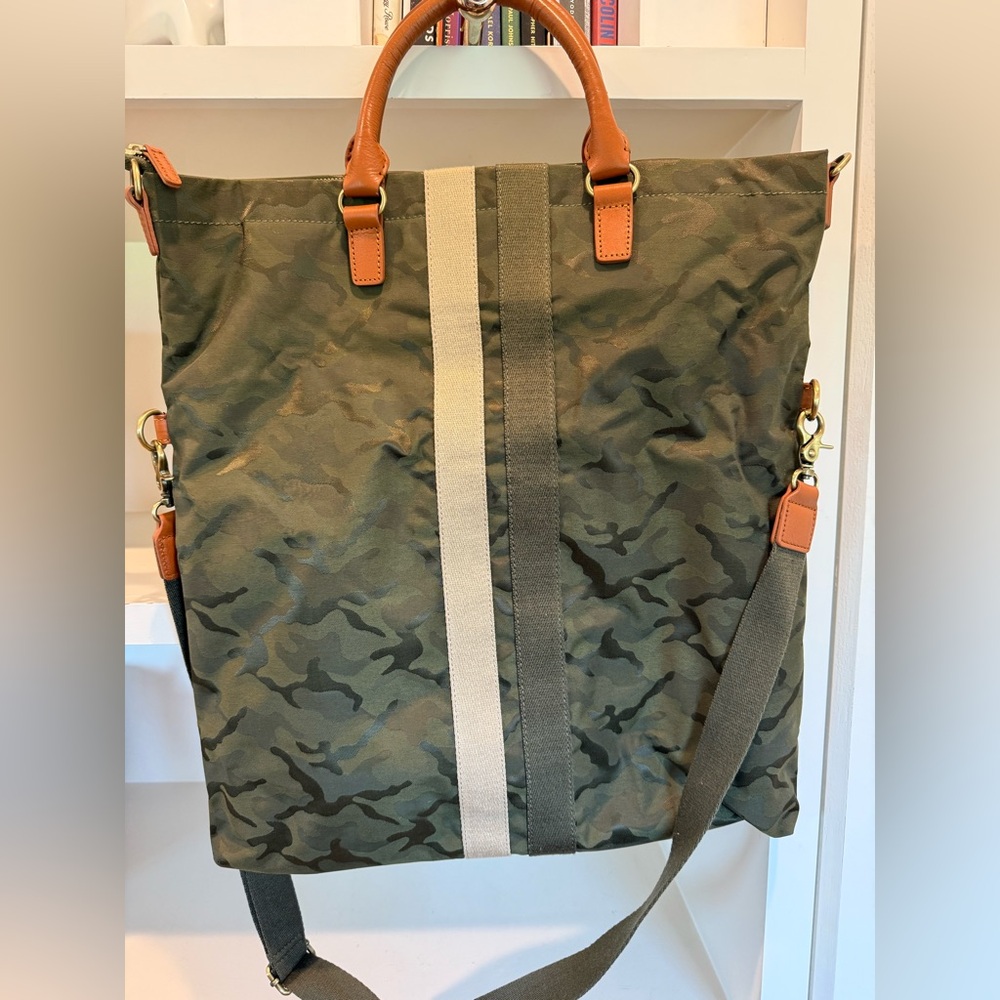 Mark & Graham Camouflage Crossbody Bag with Tan Accents
